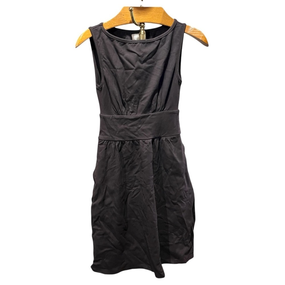 Field Day Sleeveless Chocolate Brown Fit and Flare Dress XS
